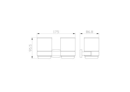 Стакан для зубных щеток Wonzon & Woghand First WW-8428
