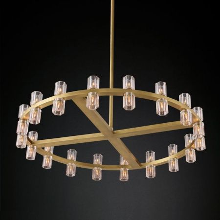 Люстра на штанге Delight Collection Arcachon (Арцацхон) KM1000P-36 brass