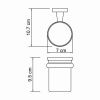 Стакан для зубных щеток WasserKRAFT 6528