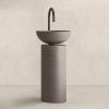 Раковина керамическая Milldue SABA 5830.CM02 50 см напольная цвет серый без отверстий под смеситель