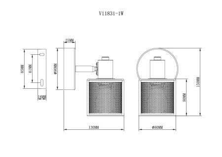 Спот Moderli Suspent (Суспент) V11831-1W