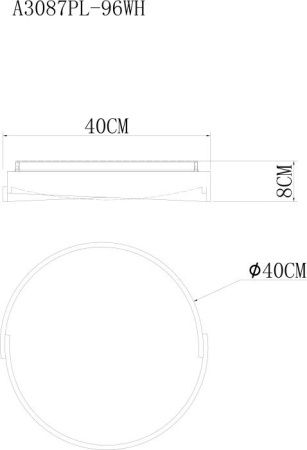 Светильник потолочный Arte Lamp Zibal (Зибал) A3087PL-96WH
