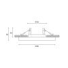 Светильник встраиваемый Hesby Lighting Clarity (Цлариты) HSBL_0133