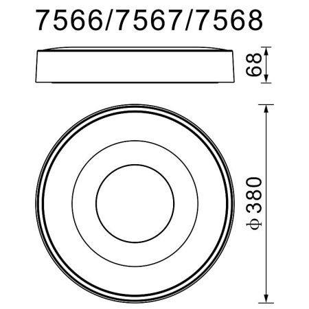 Светильник потолочный Mantra Coin (Цоин) 7568