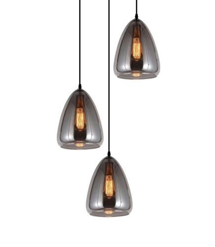 Люстра подвесная Lumina Deco BRAGA (БРАГА) LDP 6841-3 GY - фото 2
