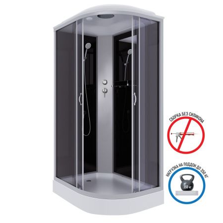 Душевая кабина Niagara Classic 35121433L 120х80 асимметричная с крышей ориентация левая