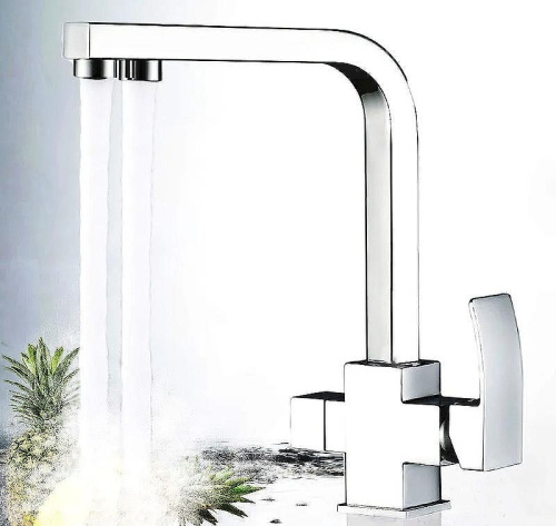 Смеситель для кухни ALMAes Rona AS-875-01 на раковину/столещницу хром - фото 2