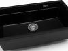 Кухонная мойка Grandex Aqua 500305 75х45 цвет черный поверхность матовая