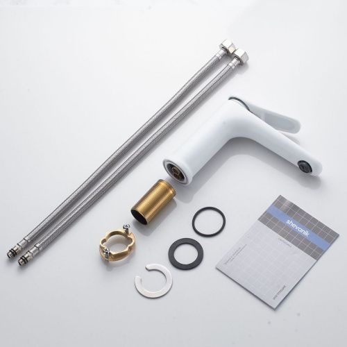 Смеситель Shevanik S4701C на раковину белый - фото 4