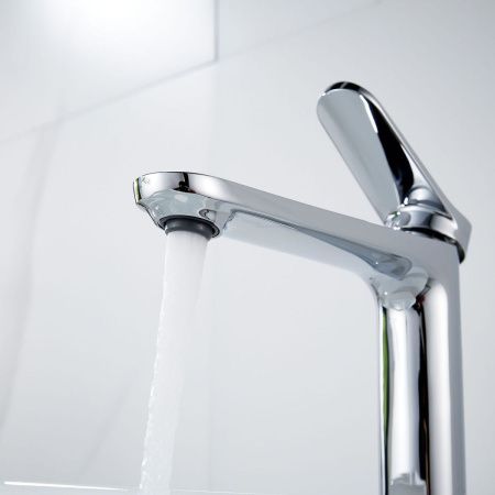 Смеситель для раковины Shevanik S43 S4311 на столешницу хром