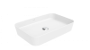 Раковина из сантехнического фарфора Creavit Loop LP060-00CB00E-0000 60х40 накладная цвет белый без отверстий под смеситель