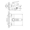 Смеситель для ванны и душа Haiba HB589 HB60589 настенный хром
