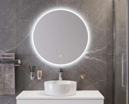 Раковина из сантехнического фарфора Bond Circle S53-390 40х40 накладная цвет белый без отверстий под смеситель