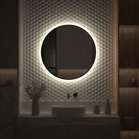 Зеркало с подсветкой Defesto AURA DF 2985R 80х80 подвесное