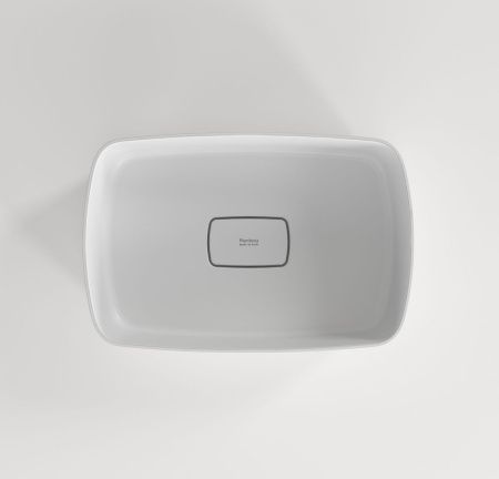 Раковина из искусственного камня Plumberia Selection Nove NOVE SOFT BO 50х30 накладная цвет белый