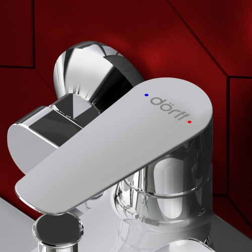 Смеситель для ванны и душа Dorff Prime New D4011000 настенный хром без термостата - фото 5