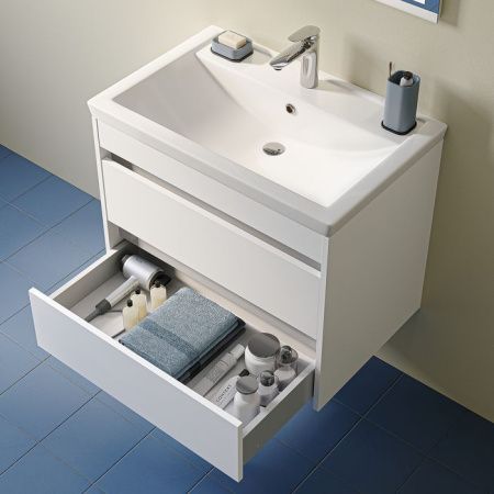 Тумба с раковиной Iddis Zodiac X ZDX70W0i95K 70х50 подвесная цвет белый