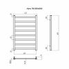 Полотенцесушитель водяной Terminus 4670078544353 55х80 хром