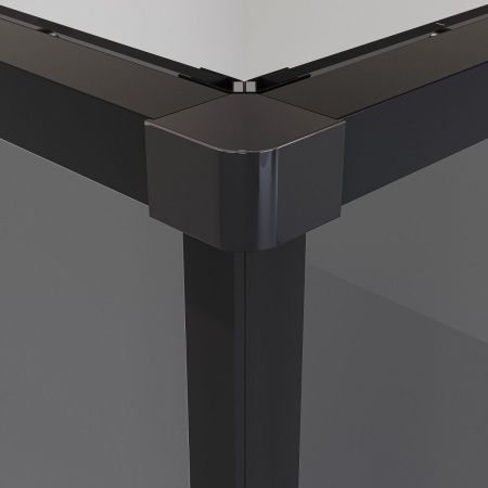 Душевой уголок Niagara Nova NG-2823-34BLACK 90х90 стекло тонированное профиль черный без поддона
