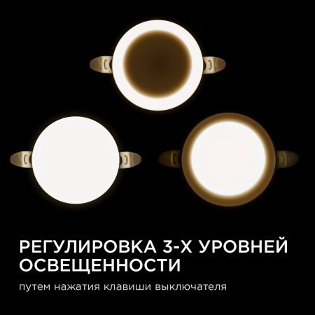 Панель светодиодная встраиваемая безрамочная Apeyron FLP 06-101