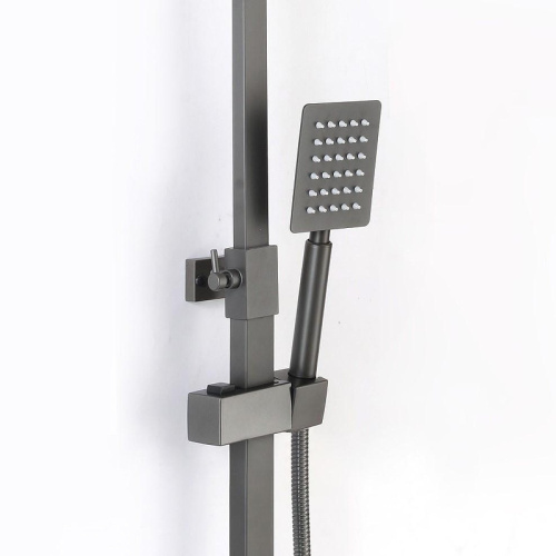 Душевая стойка D-Lin D10A03-S настенная цвет графит - фото 4