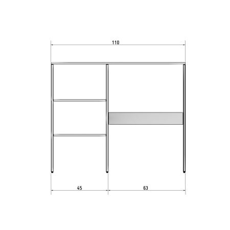 Тумба под раковину Corozo Гера SD-00001908 50х50 напольная цвет белый