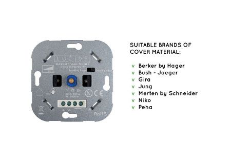 Диммер Lucide Recessed wall dimmer nl (Рецессед валл диммер нл) 50000/00/31