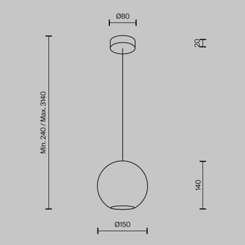 Светильник подвесной Maytoni Glamping Modern MOD437PL-01BG - фото 5