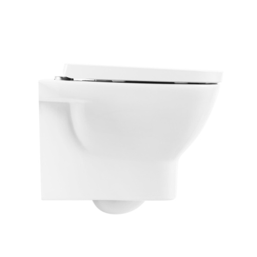 Унитаз подвесной BelBagno LAGO BB128CH/BB128SC белый с сиденьем микролифт безободковый каскадный смыв - фото 4