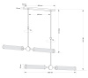 Люстра на штанге Kutek Orezzo (Ореззо) ORE-ZW-2X2(ZM)