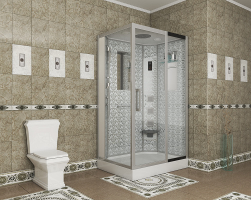 Душевая кабина Niagara Luxe 7711WR 120х90 прямоугольная с крышей - фото 3