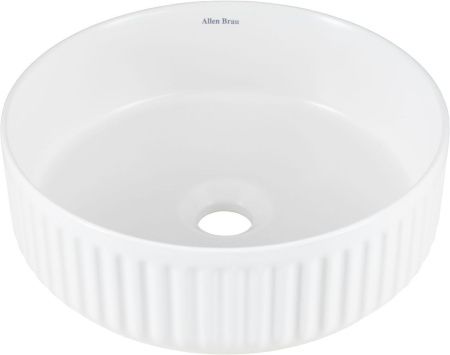 Раковина керамическая Allen Brau Fantasy 4.11032.21 40х40 накладная цвет белый без отверстий под смеситель