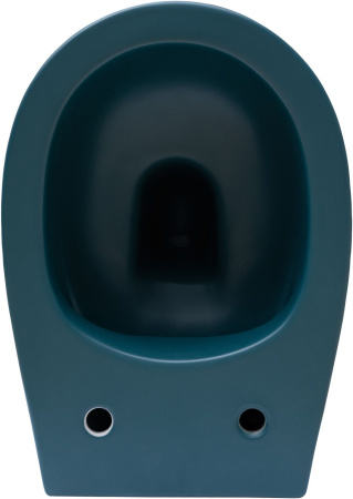 Чаша унитаза подвесная Allen Brau Fantasy 4.11004.PT цвет зеленый без сиденья безободковая каскадный смыв