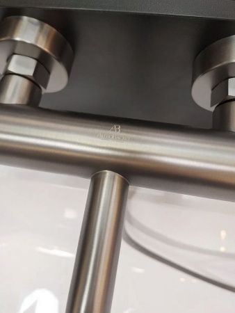 Смеситель для ванны AltroBagno Unione AltroBagnoUnione0222GM настенный оружейная сталь