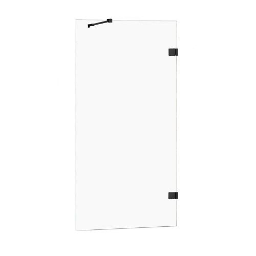 Душевая шторка на ванну New Trendy AVEXA Black EXK-1976-WP 50х150 стекло прозрачное профиль черный ориентация универсальная