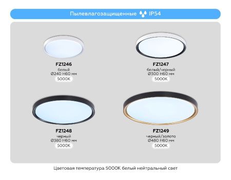 Светильник потолочный Ambrella Light Air (Аир) FZ1249