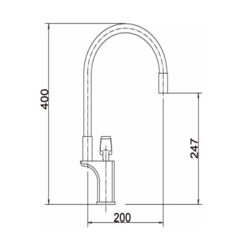 Смеситель для кухни Fashun A4081-7 на мойку черный - фото 3