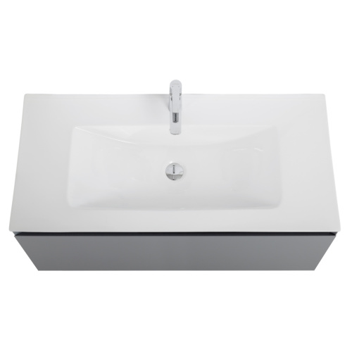 Тумба под раковину Art&Max Latina AM-Latina-1000-1C-SO-GM 101х46х44 подвесная цвет серый - фото 4