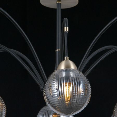 Люстра на штанге Illumico IL0433 IL0433-8PSQ-79 BK AB