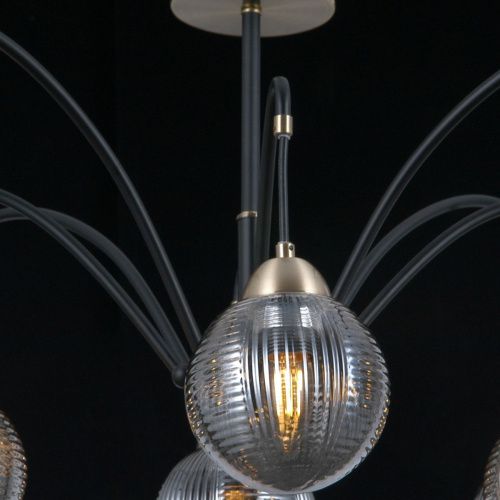 Люстра на штанге Illumico IL0433 IL0433-8PSQ-79 BK AB - фото 3