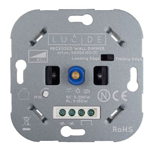 Диммер Lucide Recessed wall dimmer nl (Рецессед валл диммер нл) 50000/00/31 - фото 3
