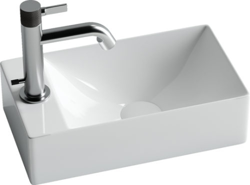 Раковина из сантехнического фарфора Ceramica Nova ELEMENT 38 см CN5008 подвесная цвет белый - фото 2