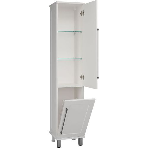 Шкаф-пенал Misty Марта П-Мрт05035-011П 40х170 напольный цвет белый - фото 4