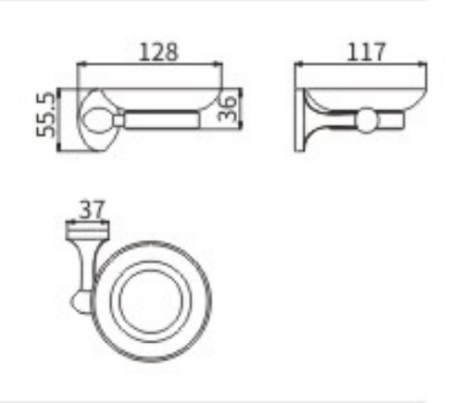 Мыльница CeramaLux Bell 53504