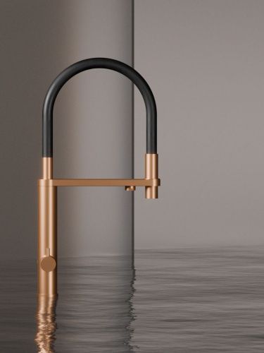 Смеситель для кухни Knotlor Infinity SS-15/RB на мойку бронза - фото 4