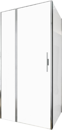 Душевой уголок Allen Brau Priority 3.31028.00 + 3.31046.00 100х100 стекло прозрачное профиль хром глянцевый без поддона