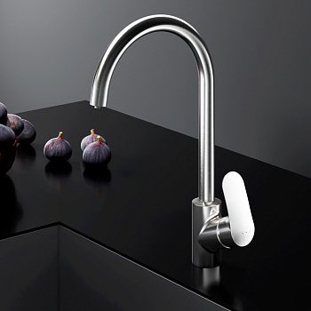 Смеситель для кухни Am.Pm Like F8007711 на раковину/на столешницу сатин без термостата