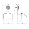 Бумагодержатель THG Dahlia A41-F01-538AC