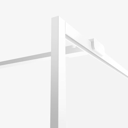 Душевая перегородка New Trendy AVEXA White EXK-2910 90х200 стекло прозрачное профиль белый