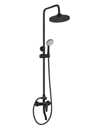 Душевая стойка OneLife P01-911b настенная цвет черный